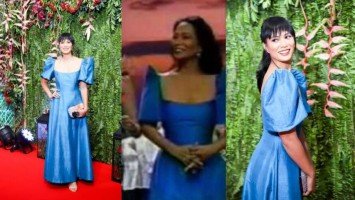 Isabelle Daza donned her mom Gloria Diaz’s 25-year Filipiniana dress at the ABS-CBN Ball
