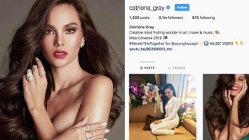 Catriona Gray hits 3 million followers on Instagram after the win