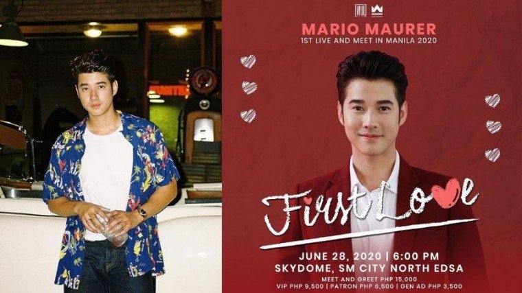 Mario Maurer To Return To Manila In June For A Fan Meet Pikapika Philippine Showbiz News Portal