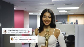 What does Nadine Lustre think of being called "President"?