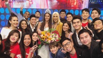 Catriona Gray gets royal welcome from ABS-CBN