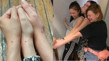LOOK: Bela, Kim and Angelica got their friendship tattoo!