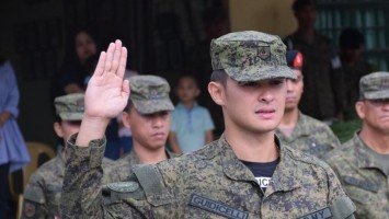 Matteo Guidicelli officially joins Philippine Army