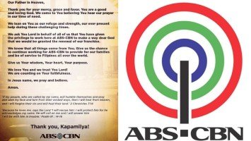 Pika's Pick: ABS-CBN enjoins the nation in praying for a favorable fate in the franchise renewal issue.