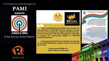 Pika's Pick: Rappler, PAMI, Regal Films, UST, and La Salle stand in solidarity with ABS-CBN