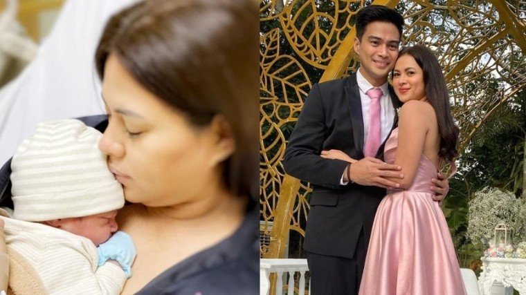 Lara Quigaman and Marco Alcaraz introduce the newest member of their family: their third son Moses Alcaraz!