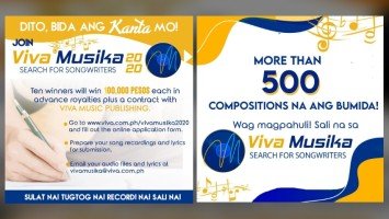 Viva Musika Search for Songwriters, dinagsa ng entries
