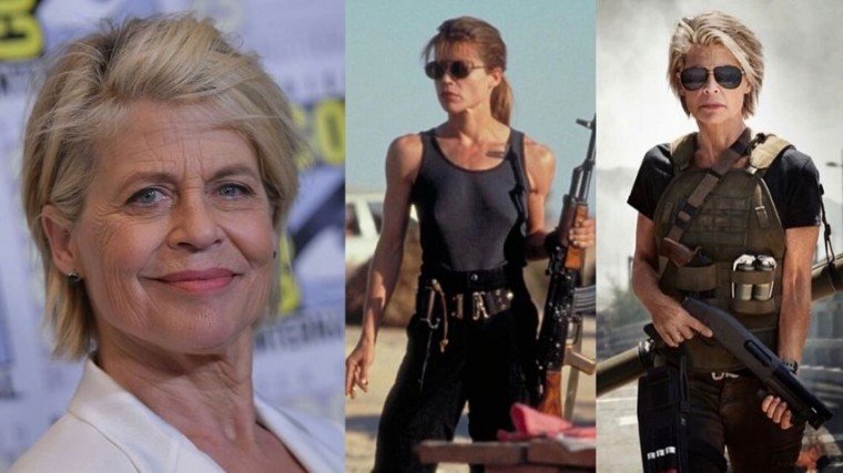 The 63-year old Linda Hamilton originally played the iconic character Sarah Connor in the 1984 cult classic Terminator with Arnold Schwarzenegger.          She returned again as Sarah Connor for Terminator 2: Judgment Day in 1994. Both films were directed by her ex-husband, James Cameron. Now, after 28 years, she’s back!