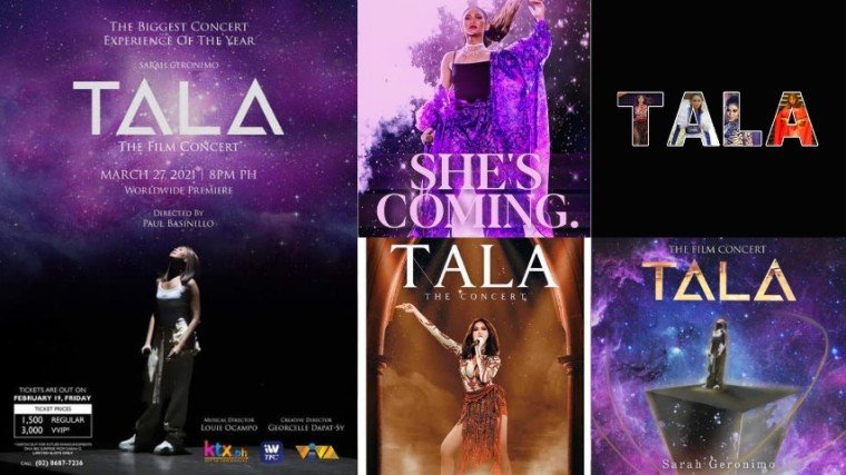 Popsters show their artistic side after the teaser drop of Sarah Geronimo's upcoming online concert Tala The Film Concert!