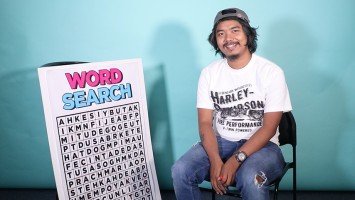Empoy Marquez Indonesian counterpart Dodit Mulyanto play Cinta Itu Buta word search