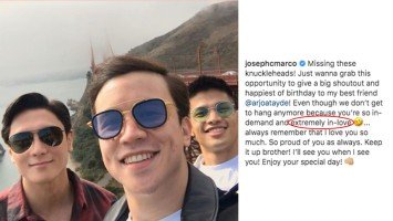 Pika’s Pick: Joseph Marco reveals his best friend, the birthday boy Arjo Atayde, is “extemely in love.” Alam na this!