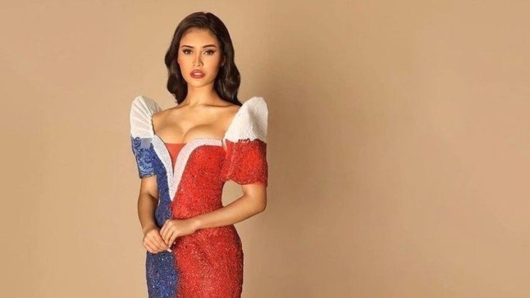 Rabiya Mateo looks stunning in her gown inspired by the Philippine flag!